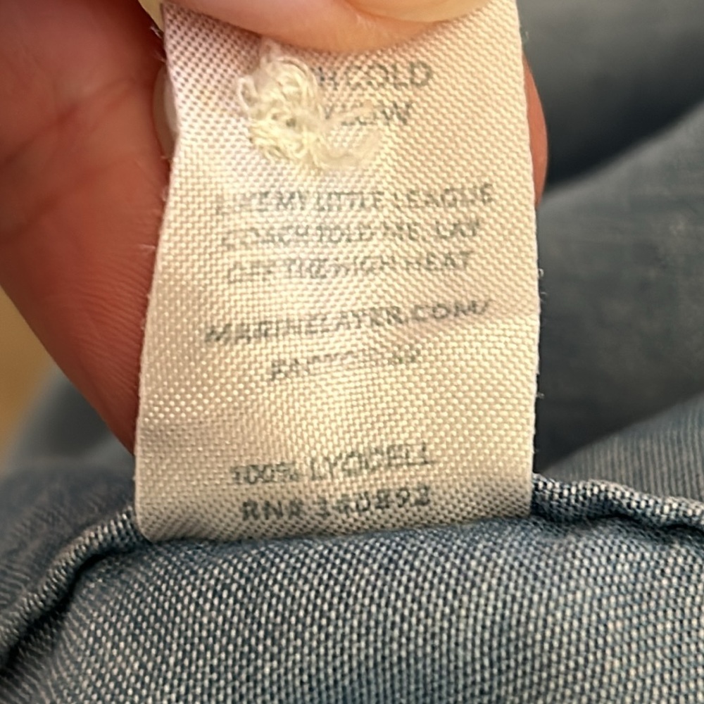 Marine Layer Chambray Long Shirt - Picture 7 of 7